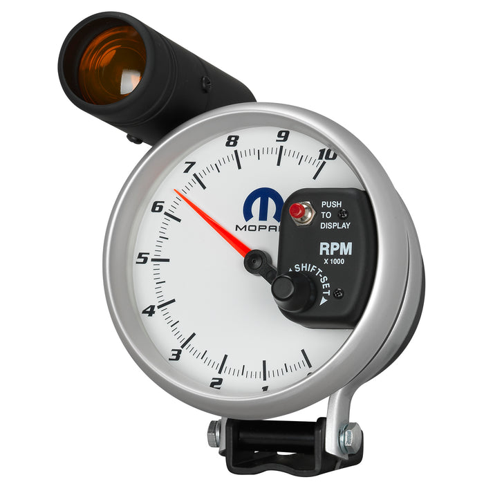 AutoMeter 880410 GAUGE; TACH; 5in.; 10K RPM; PEDESTAL W/SHIFT-LITE (VIPER V10/2.5PPR); WHT; MOPAR - Truck Part Superstore