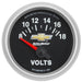 AutoMeter 880444 GAUGE; VOLTMETER; 2 1/16in.; 18V; ELECTRIC; CHEVY GOLD BOWTIE - Truck Part Superstore