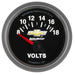 AutoMeter 880444 GAUGE; VOLTMETER; 2 1/16in.; 18V; ELECTRIC; CHEVY GOLD BOWTIE - Truck Part Superstore