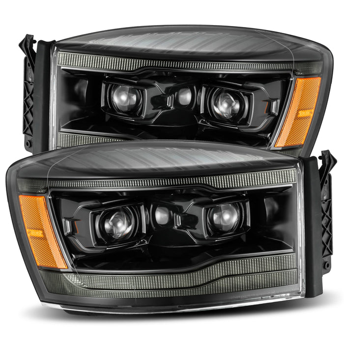 AlphaRex 880530 Projector Headlights Alpha-Black - Truck Part Superstore