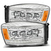 AlphaRex 880537 LED Projector Headlights in Chrome - Truck Part Superstore