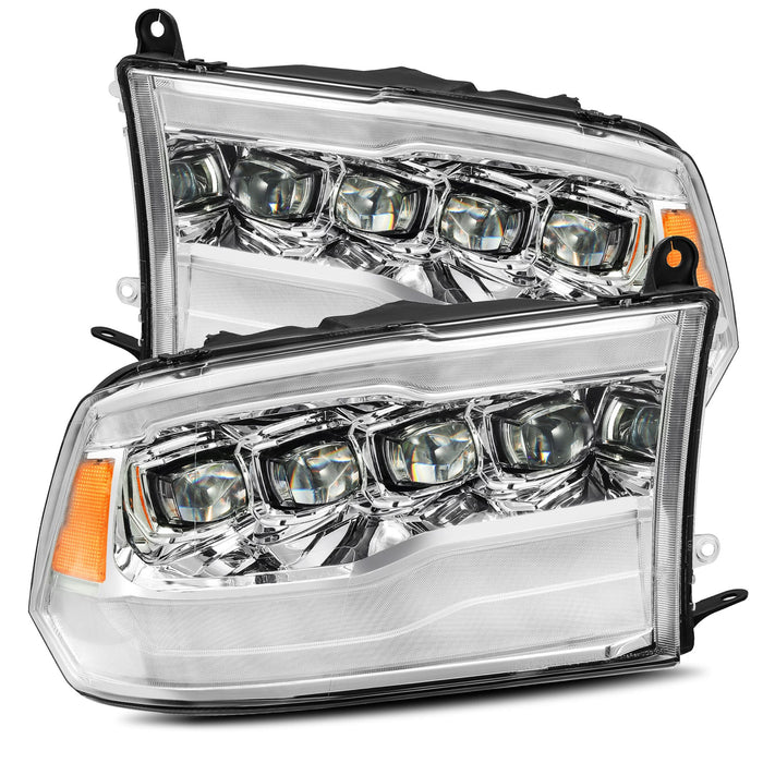 AlphaRex 880591 LED Projector Headlights Plank Style Design Chrome - Truck Part Superstore