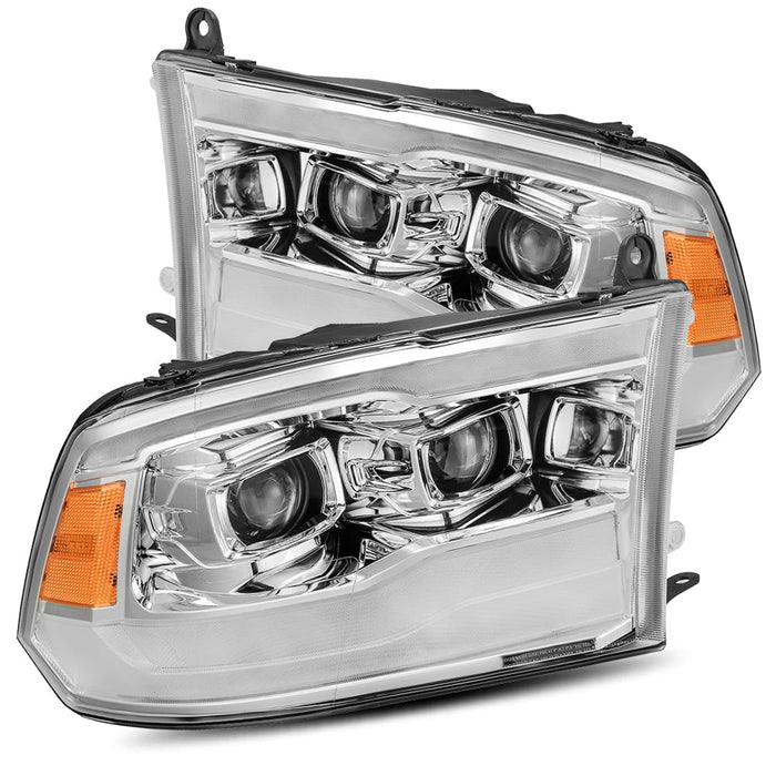 AlphaRex 880598 Projector Headlights Plank Style Design Chrome - Truck Part Superstore