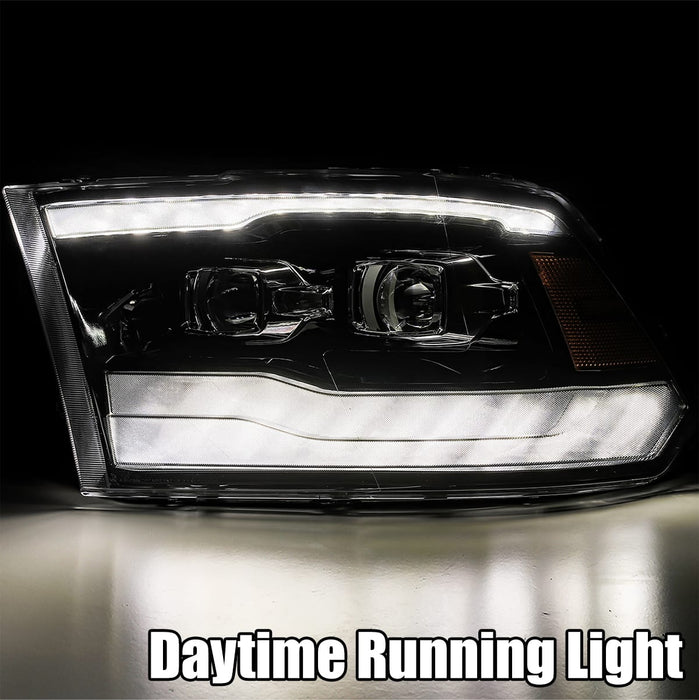 AlphaRex 880598 Projector Headlights Plank Style Design Chrome - Truck Part Superstore