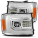 AlphaRex 880604 Projector Headlights Plank Style Design Chrome - Truck Part Superstore