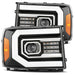 AlphaRex 880605 Projector Headlights Plank Style Design Gloss Black - Truck Part Superstore