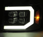AlphaRex 880608 LED Projector Headlights Plank Style Design Chrome - Truck Part Superstore