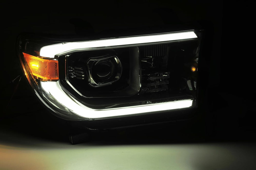 AlphaRex 880715 Projector Headlights Plank Style Design Black - Truck Part Superstore