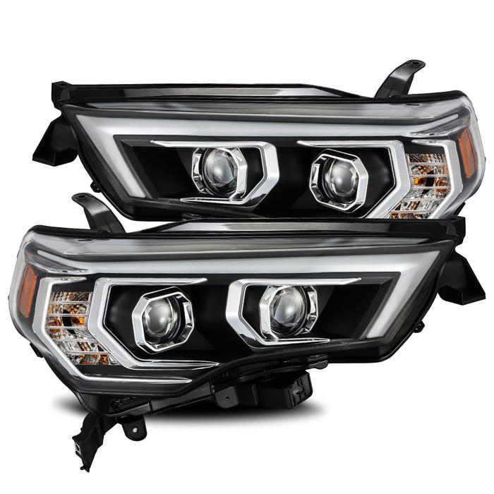 AlphaRex 880722 LED Projector Headlights Plank Style Design Black - Truck Part Superstore