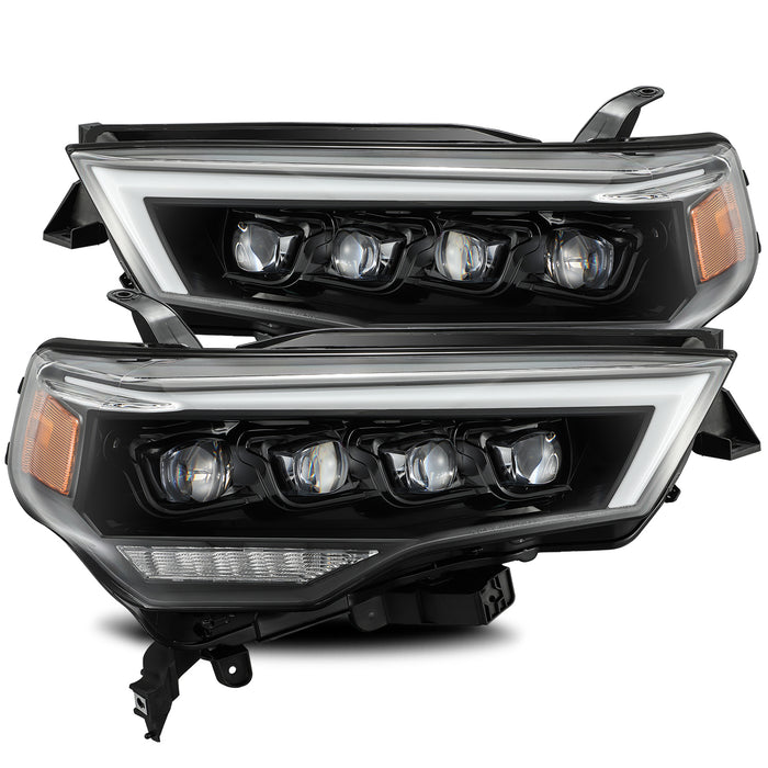 AlphaRex 880723 LED Projector Headlights Plank Style Design Midnight Black - Truck Part Superstore