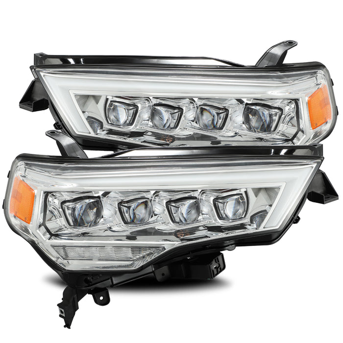 AlphaRex 880724 LED Projector Headlights Plank Style Design Chrome - Truck Part Superstore
