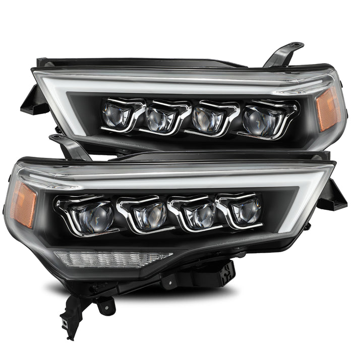 AlphaRex 880725 LED Projector Headlights Plank Style Design Black - Truck Part Superstore