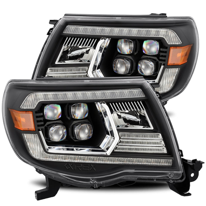 AlphaRex 880742 LED Projector Headlights in Black - Truck Part Superstore