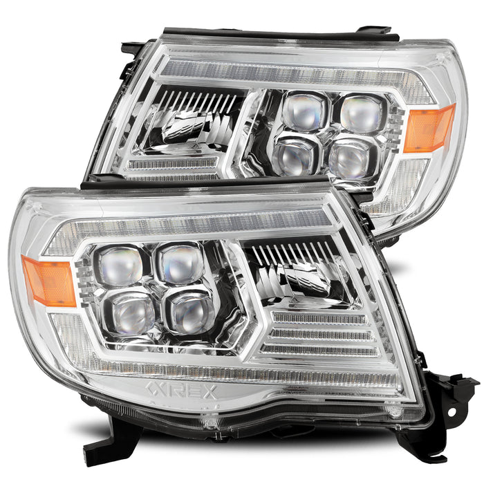 AlphaRex 880743 LED Projector Headlights in Chrome - Truck Part Superstore