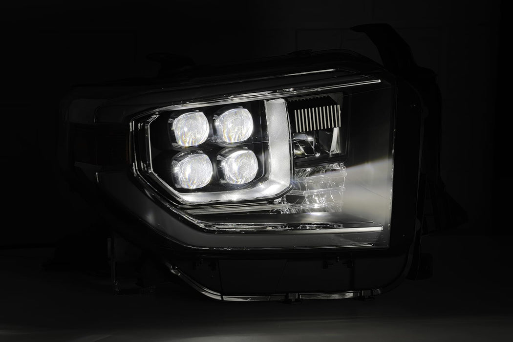 AlphaRex 880772 LED Projector Headlights Plank Style Design Gloss Black - Truck Part Superstore