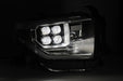 AlphaRex 880772 LED Projector Headlights Plank Style Design Gloss Black - Truck Part Superstore
