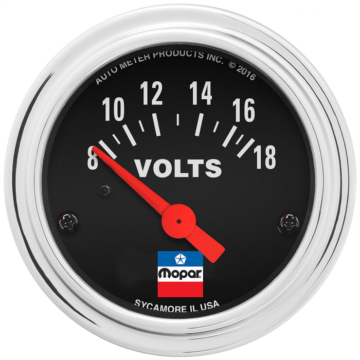 AutoMeter 880788 GAUGE; VOLTMETER; 2-1/16in.; 8-18 VOLTS; ELEC; MOPAR CLASSIC - Truck Part Superstore