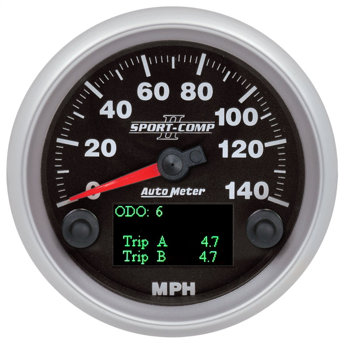 AutoMeter 880828 GAUGE; SPEEDOMETER; 3 3/8in.; 140MPH; SPN 84; SPORT-COMP II - Truck Part Superstore