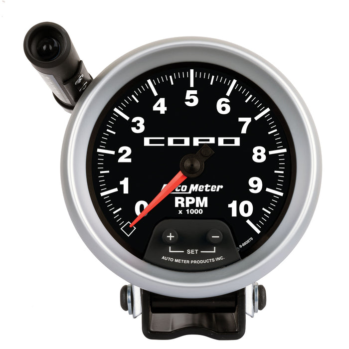 AutoMeter 880879 GAUGE; TACHOMETER; 3 3/4in.; 10K RPM; PEDESTAL W/EXT. QUICK-LITE; COPO - Truck Part Superstore