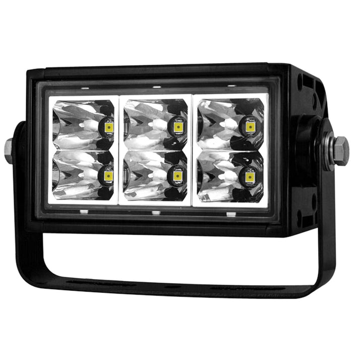 ANZO USA 881003 Rugged Vision Off Road LED Light Bar; Rectangle; 4 in.; 6 LEDs; High Output; - Truck Part Superstore
