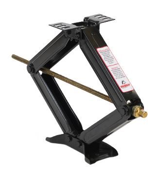 Husky Towing 88121 Stabilize RV Frame Man Sqr Brackets 5K Wt Cap Scissor Type Black Set Of 2 - Truck Part Superstore