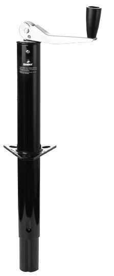 Husky Towing 88128 Man Top Wind Jack 5000 Cap Bolt-On or Weld-On Mnt Painted Black - Truck Part Superstore