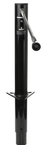 Husky Towing 88130 Man Side Wind Jack 2K Cap Bolt-On Or Weld-On Mnt Painted Black - Truck Part Superstore