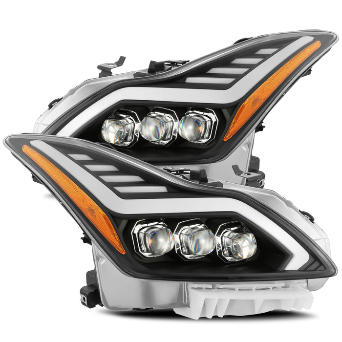 AlphaRex 881983 LED Projector Headlights Plank Style Design Matte Black - Truck Part Superstore