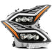 AlphaRex 881983 LED Projector Headlights Plank Style Design Matte Black - Truck Part Superstore