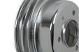 Mr Gasket 8830MRG Chrome Plated Steel Crankshaft Pulley; Double Groove; Small Block Ford; - Truck Part Superstore