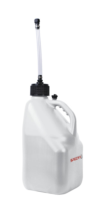 SpeedFx 8831 White; 5 Gallon Capacity; Plastic; With Filler Hose and Cap - Truck Part Superstore