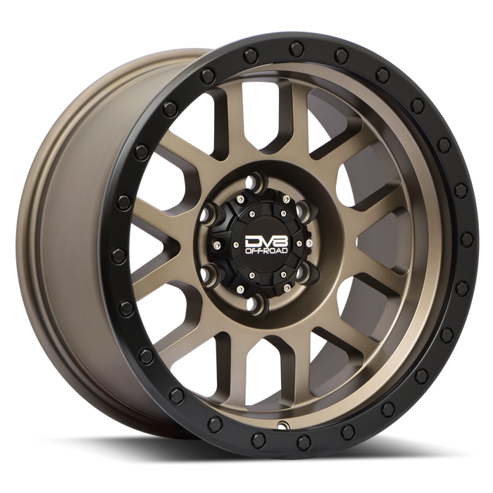 DV8 Offroad 883A-7908300 883 Simulated BeadLock Matte Bronze 17X9 6X139.7 +0MM DV8 Offroad - Truck Part Superstore