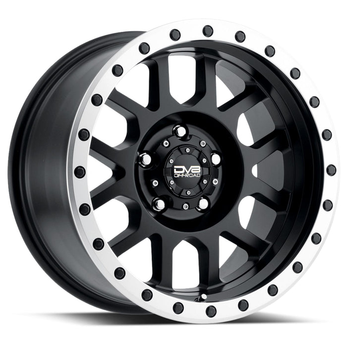 DV8 Offroad 883B-7907312 883 Simulated BeadLock Matte Black 17X9 5X127 -12MM DV8 Offroad - Truck Part Superstore