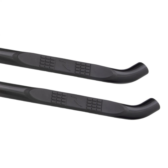 Rampage 8855 Body Side 3 in. Round Step Bar Wheel -To- Wheel; w/Step; Black; Pair; - Truck Part Superstore