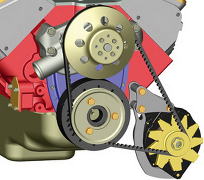 Powermaster Performance 890 Low Mount Bracket; Chevy Big Block; Racing; Natural; - Truck Part Superstore