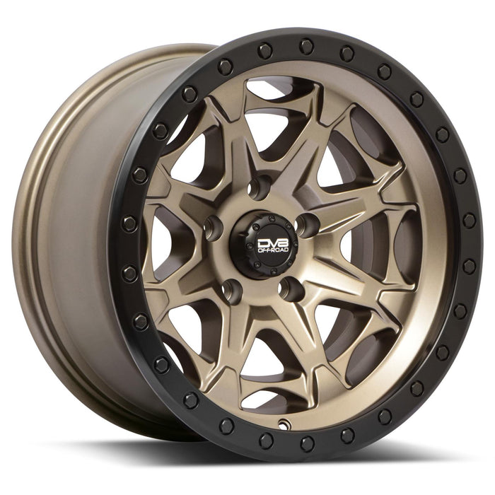 DV8 Offroad 886A-7907312 886 Simulated BeadLock Matte Bronze 17X9 5X127 -12MM DV8 Offroad - Truck Part Superstore