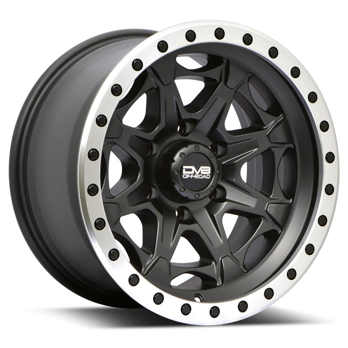 DV8 Offroad 886B-2907312 886 Simulated BeadLock Matte Black 20X9 5X127 -12MM DV8 Offroad - Truck Part Superstore