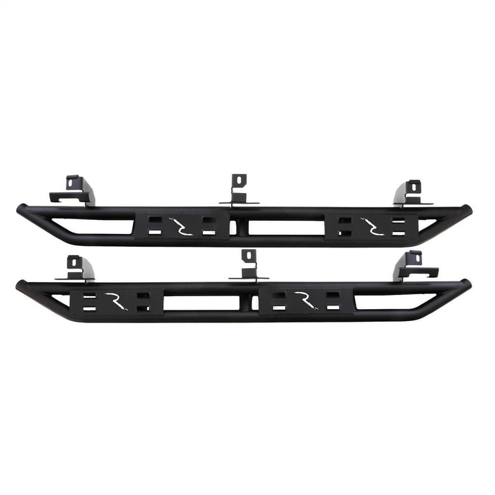 Rampage 88735 SRS Side Bar Rock Crawler Style; Black; Pair; - Truck Part Superstore