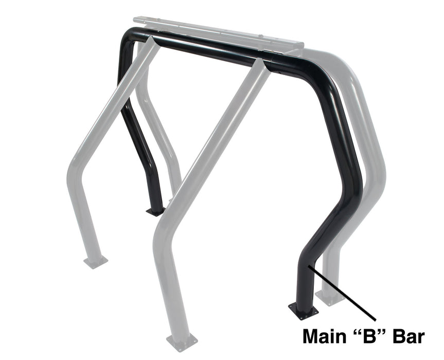 Go Rhino 90002B Bed Bar Component - "B" Main Bar - Black Powdercoat - Truck Part Superstore