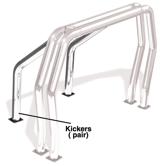 Go Rhino 9519PS Bed Bar Component - Pair of Kickers - On wheel wells - Truck Part Superstore