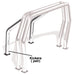 Go Rhino 9558C Bed Bar Component - Pair of Kickers (On wheel wells) - Chrome - Truck Part Superstore