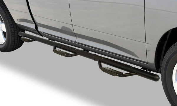 Go Rhino D36080T Dominator D3 Modular Wheel-to-Wheel Side Steps w Brackets - Text. Black - Diesel - Truck Part Superstore