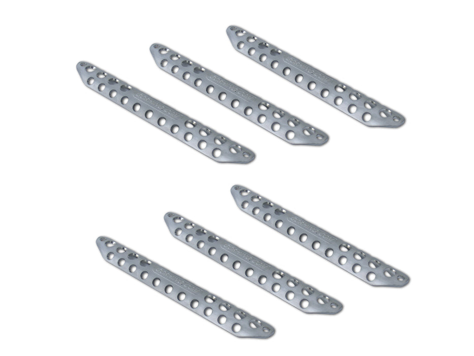Go Rhino D30002S Step Pads - Dominator D3 "Original Style" (6 medium) - Silver aluminum - Truck Part Superstore