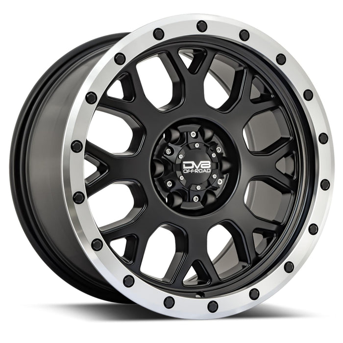 DV8 Offroad 887B-7906920 887 Simulated BeadLock Matte Black 17X9 6X120 +20MM DV8 Offroad - Truck Part Superstore