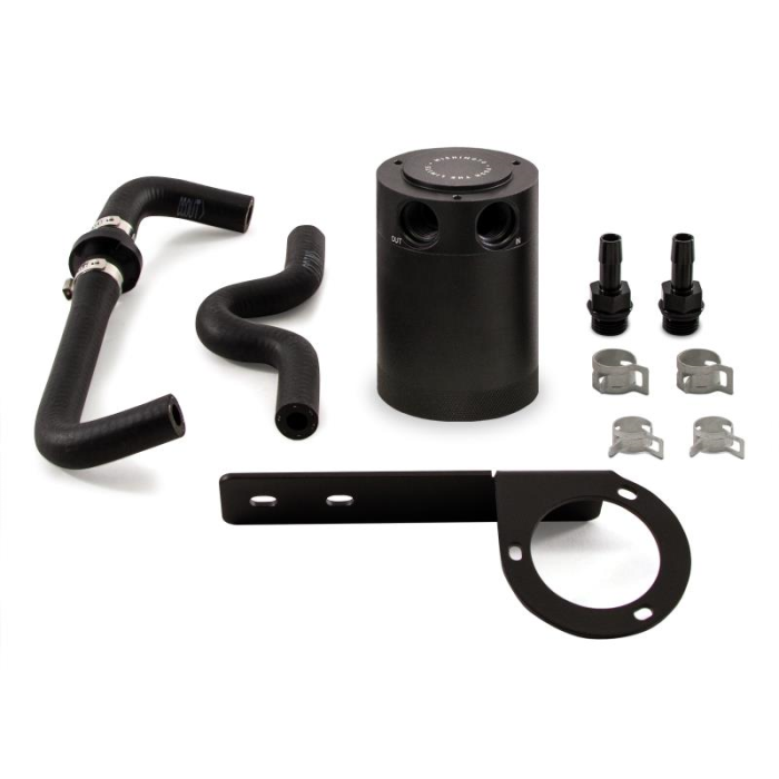 Mishimoto MMBCC-CTR-17PBEBK2 Baffled Oil Catch Can, PCV Side, fits Honda Civic Type R 2017-2021 - Truck Part Superstore