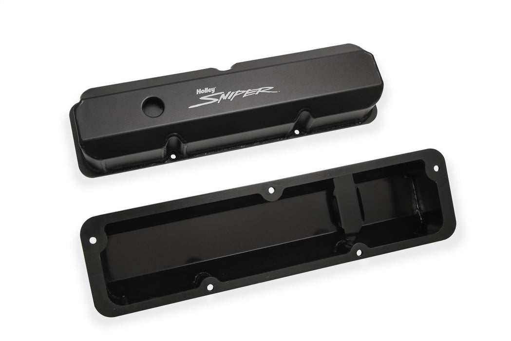 Holley 890001B Aluminum Valve Cover Set - Truck Part Superstore