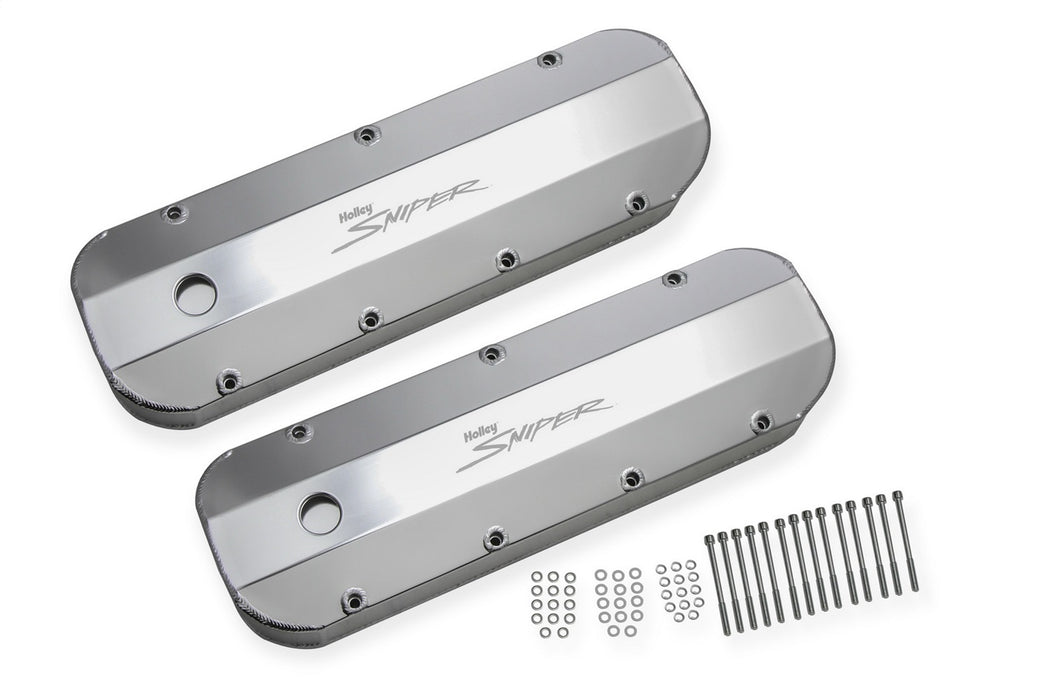 Holley 890002 Aluminum Valve Cover Set - Truck Part Superstore