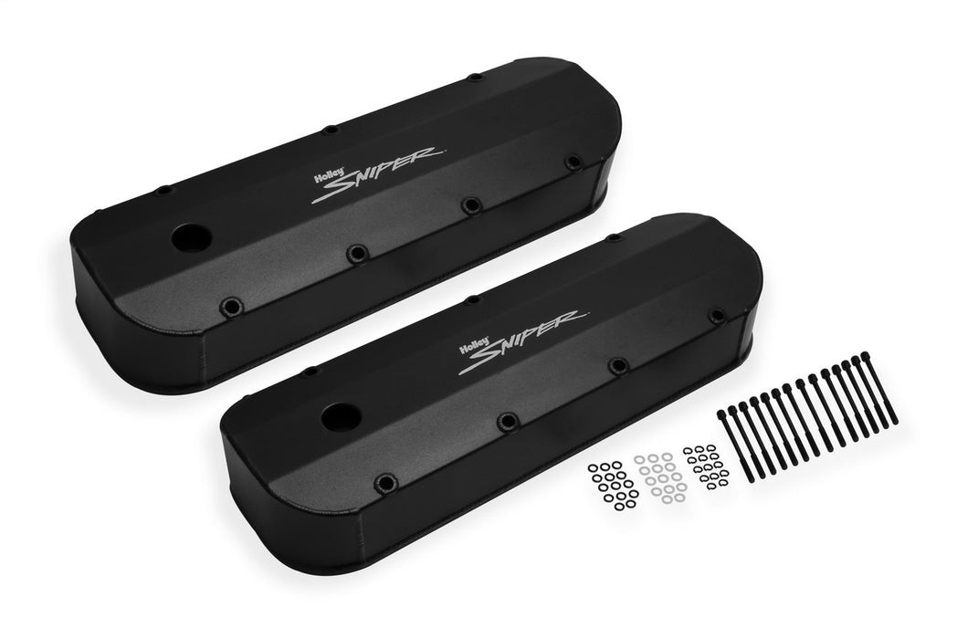 Holley 890002B Aluminum Valve Cover Set - Truck Part Superstore