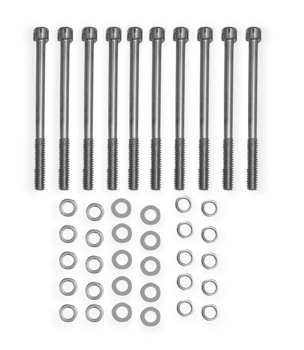 Holley 890003 Aluminum Valve Cover Set; w/Emissions Port; Pair; Natural Finish; - Truck Part Superstore