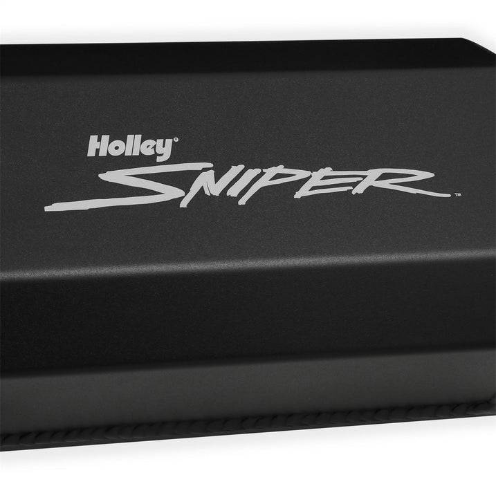 Holley 890005B Aluminum Valve Cover Set; Short Bolt; w/o Emissions Port; Pair; Black Finish; - Truck Part Superstore